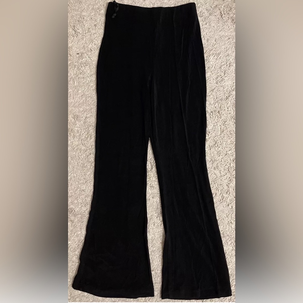 CLUB 22 black stretchy high waist flare leg pants 8 medium m